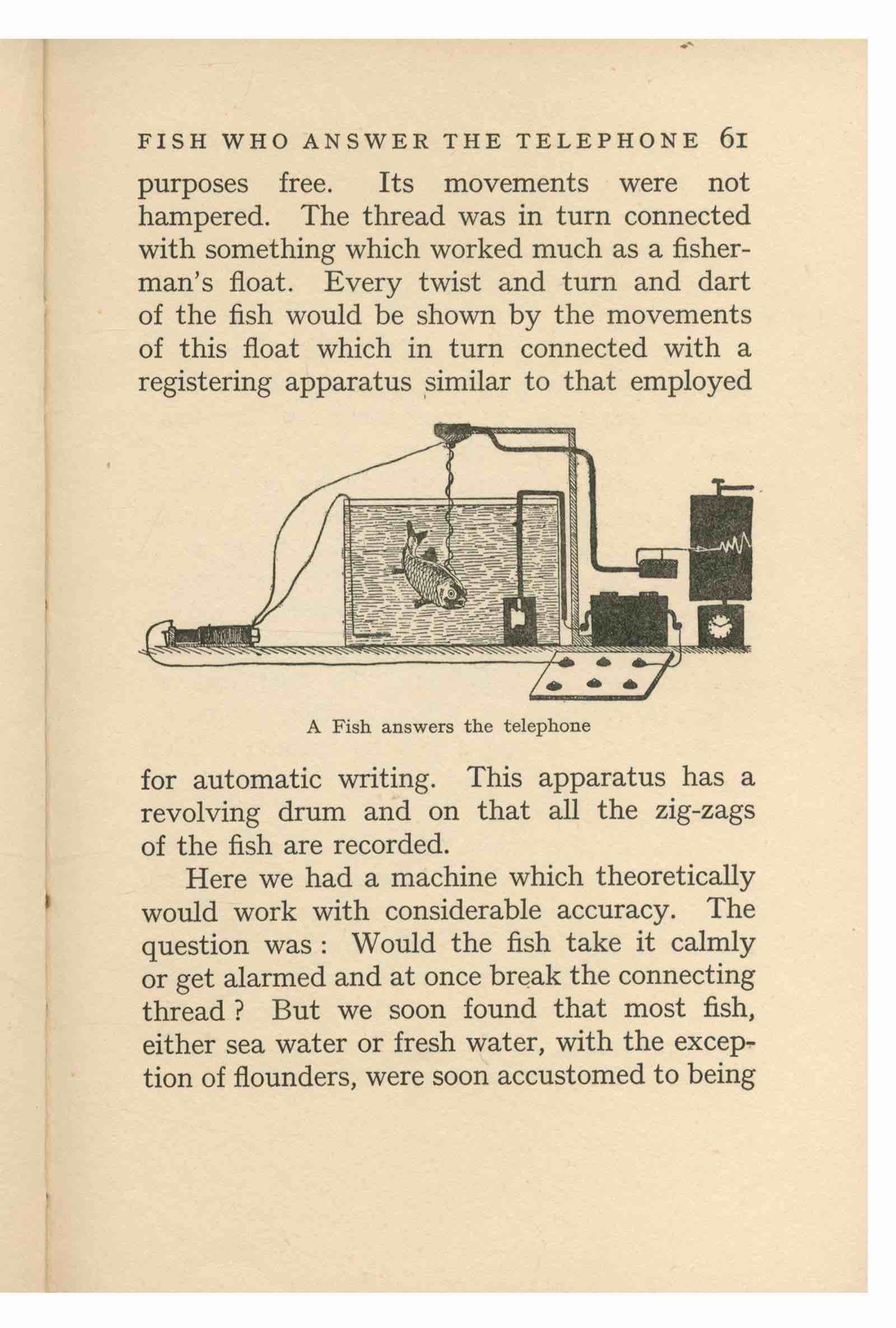 fish who answer the telephone