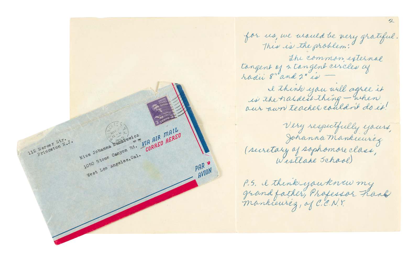 The letter to Einstein