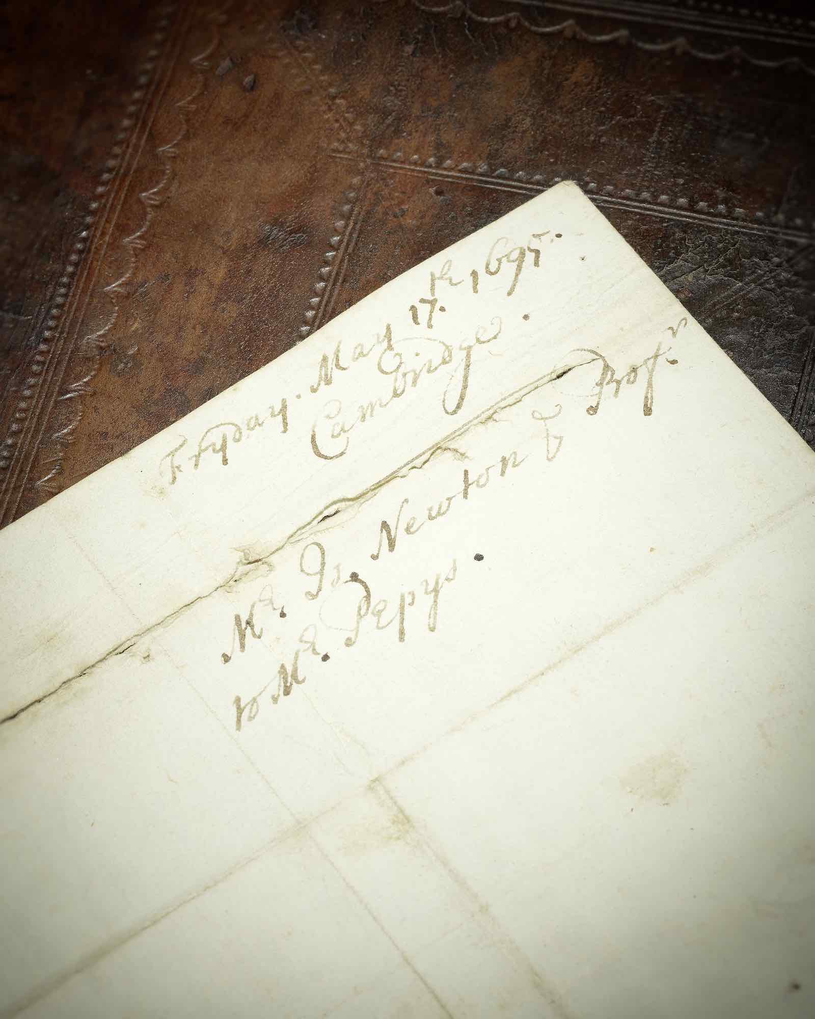 Newton's autograph letter to Samuel Pepys