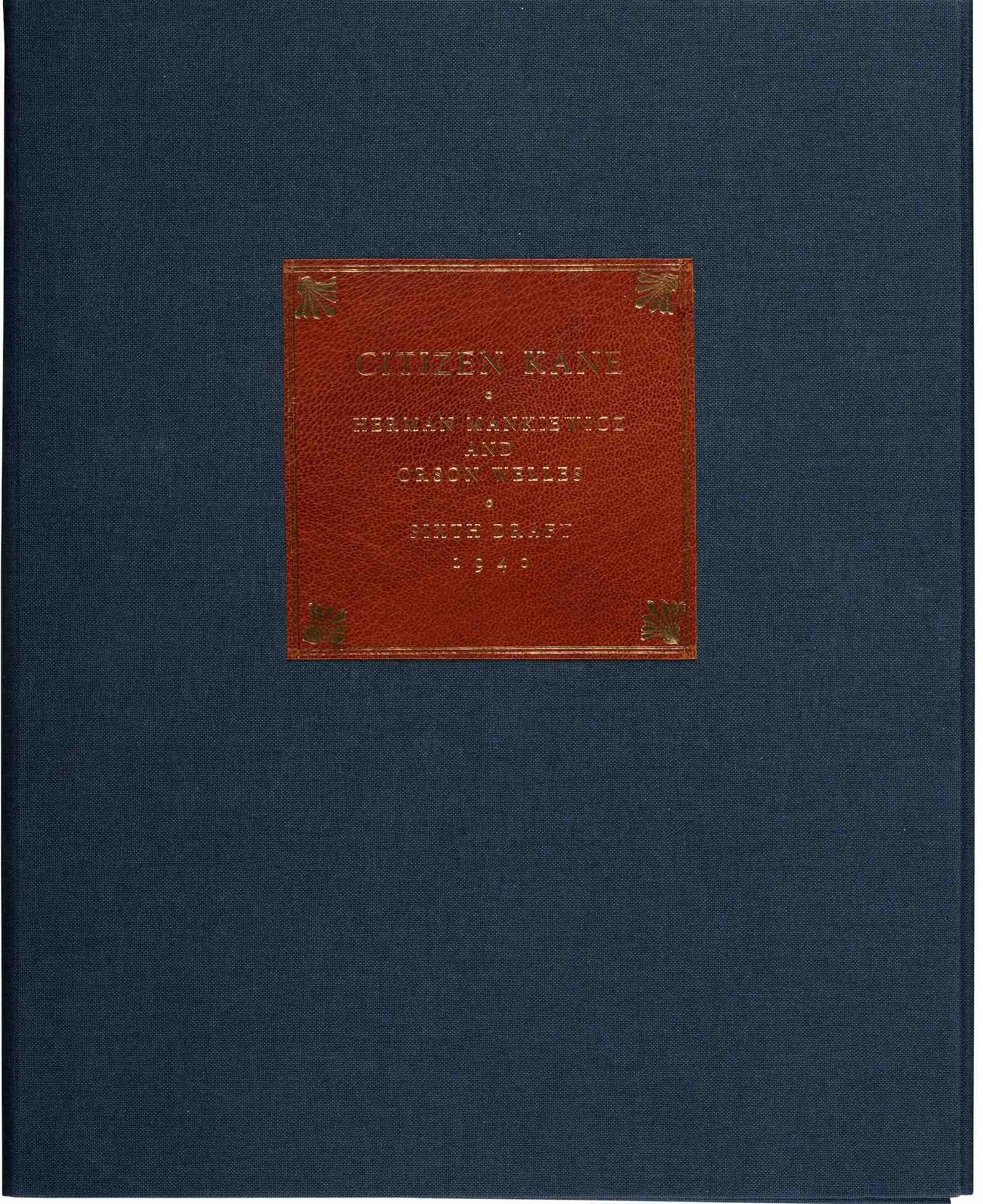 Citizen Kane original 'Sixth Draft' typed script