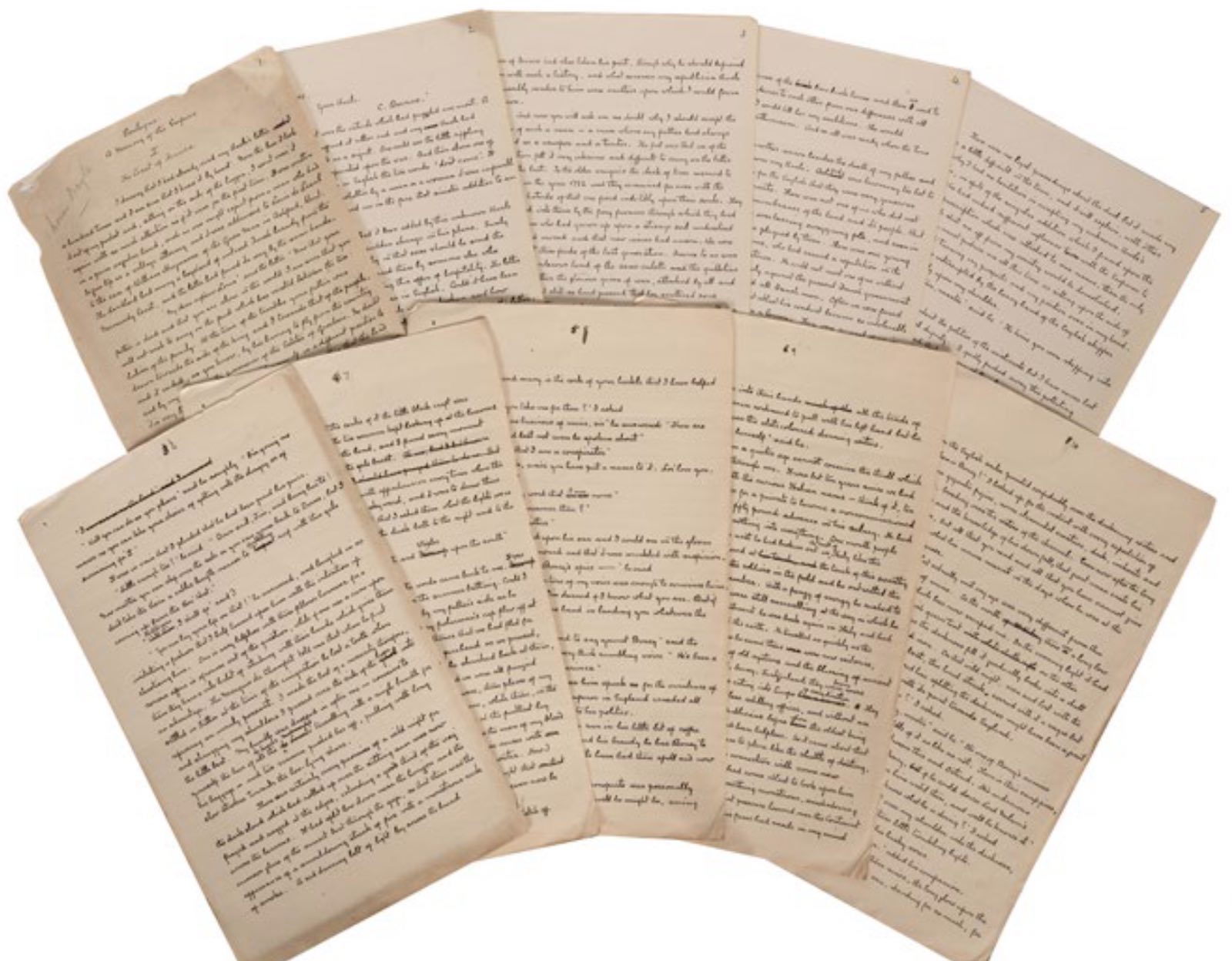 The autograph manuscript of Uncle Bernac