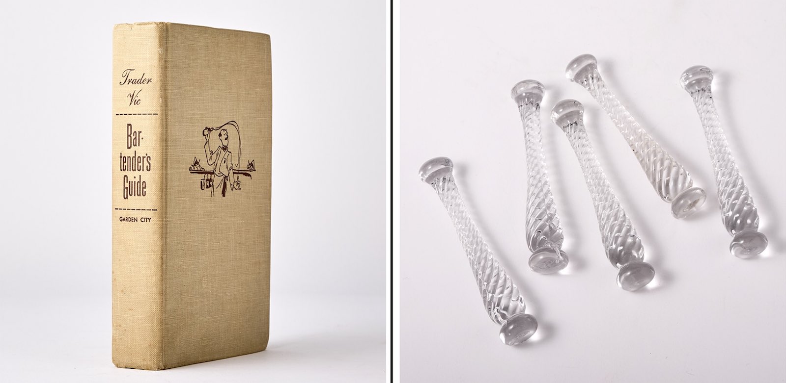 Chandler's muddlers and cocktail guide