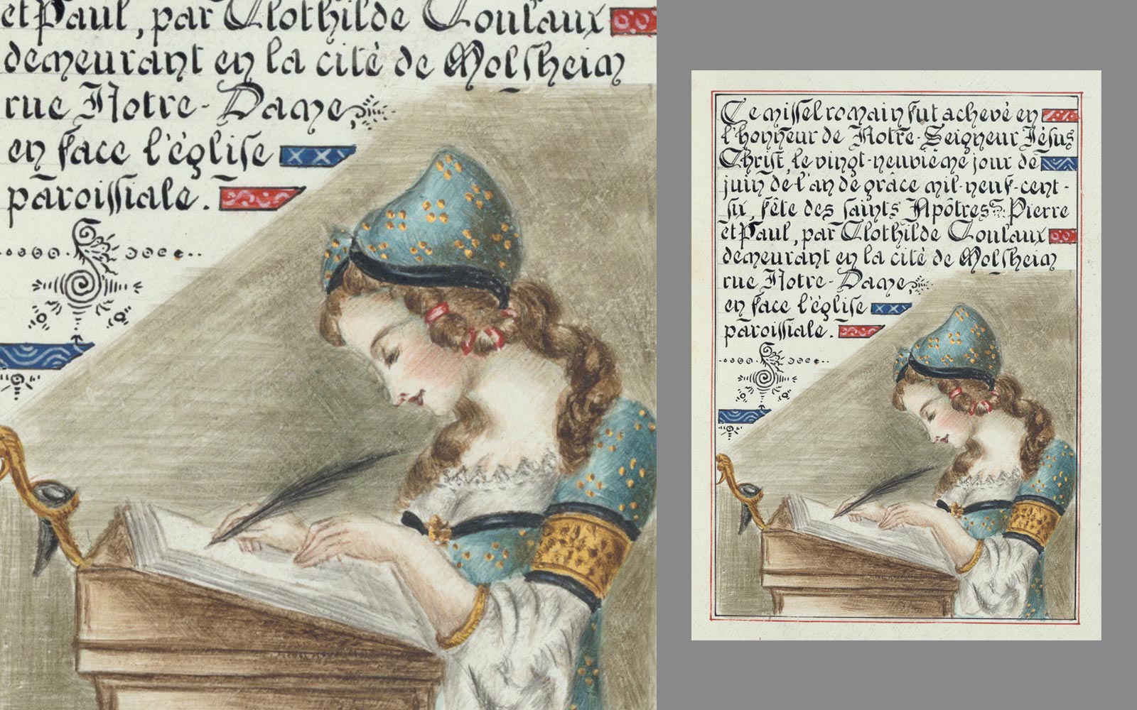 The pages of the Clothilde Missal (1906)