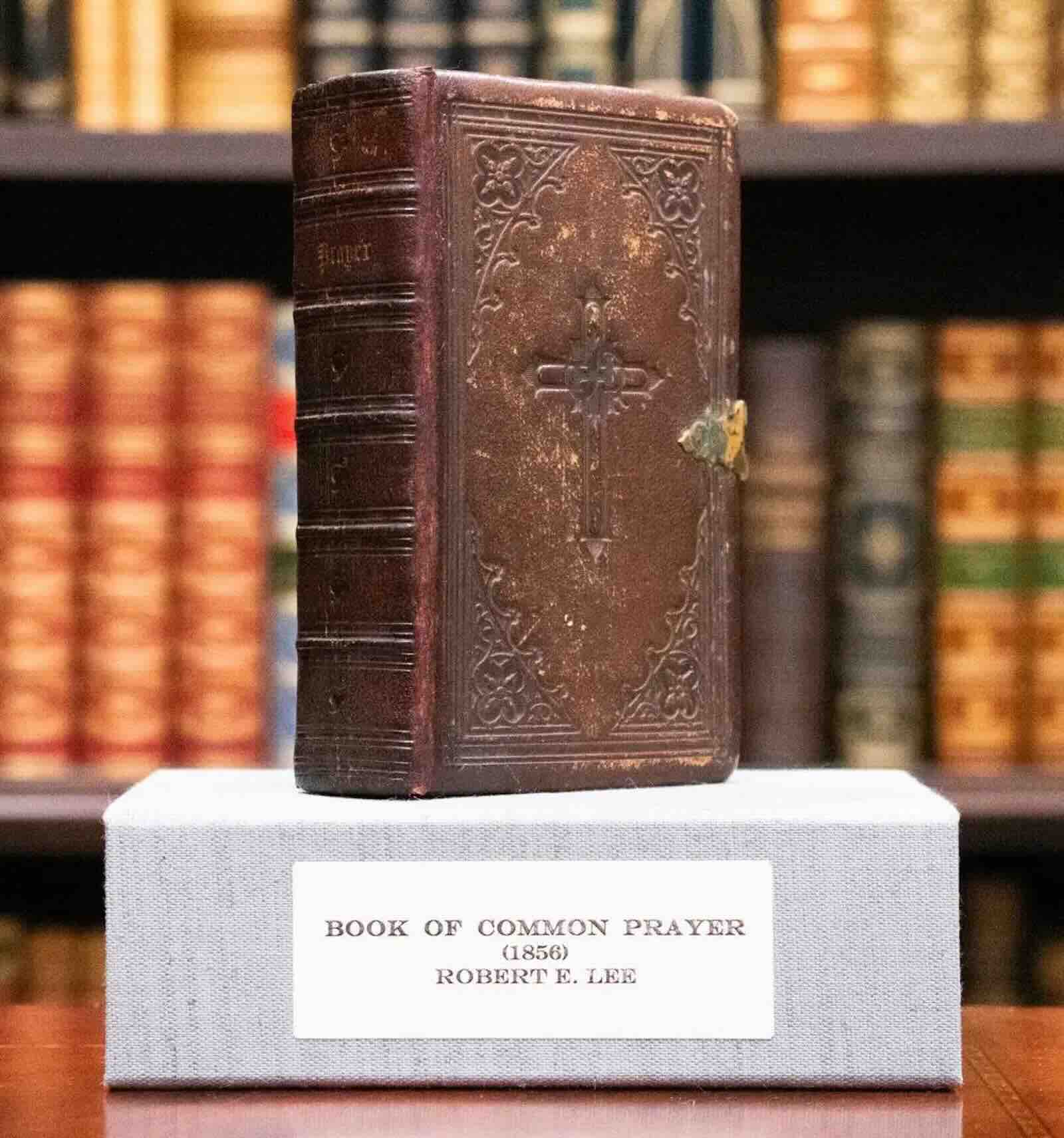 1856 Book of Common Prayer inscribed by Robert E Lee (New York: D. Appleton &amp; Company, 1856)