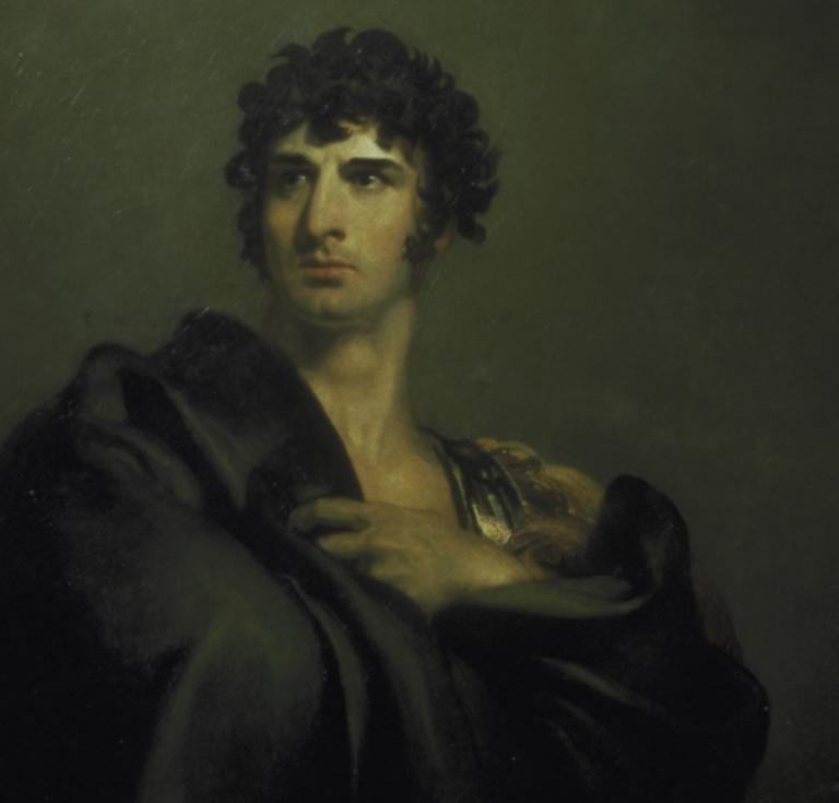 A portrait of actor John Philip Kemble as Coriolanus in Shakespeare’s play, by Thomas Lawrence.