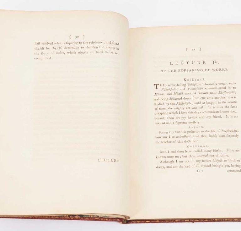 The Bhagvat-Geeta, or Dialogues of Kreeshna and Arjoon, in Eighteen Lectures, With Notes by Charles Wilkins 