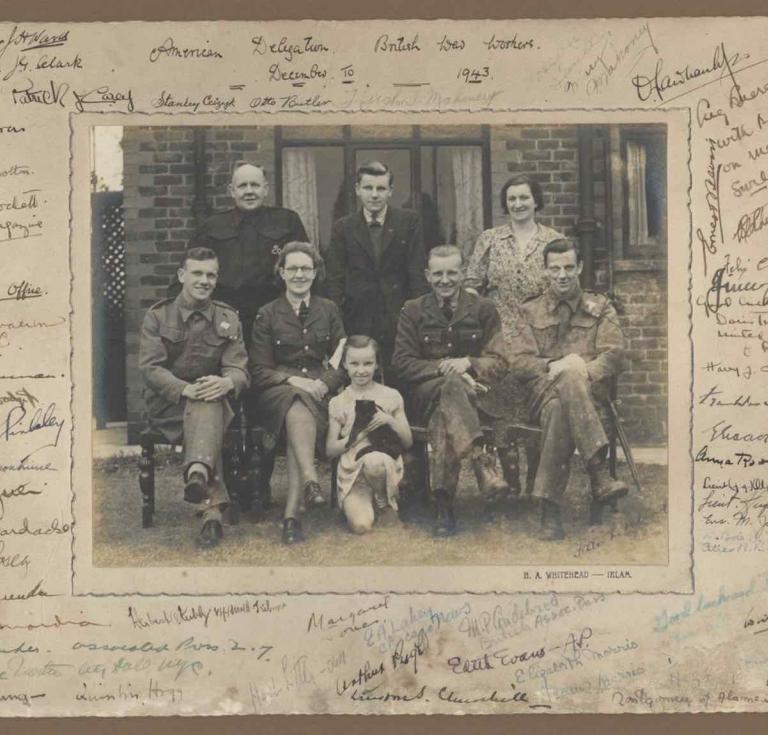 The signed FDR and Churchill photograph