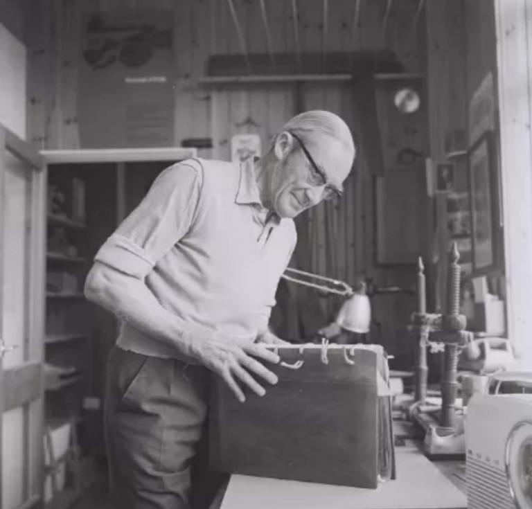 Roger Powell at work in the 1980s