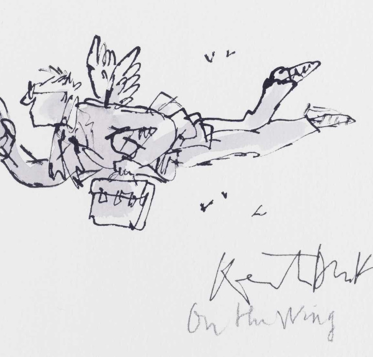 On the Wing cover artwork by Quentin Blake