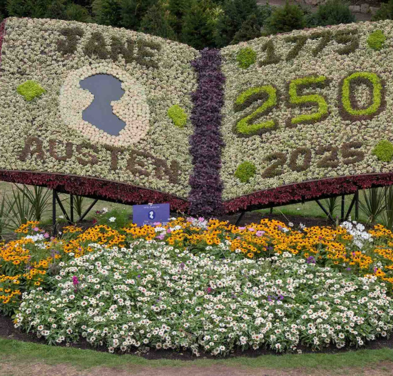 Parade Gardens, Bath, marks the 250th anniversary year of Jane Austen's birth