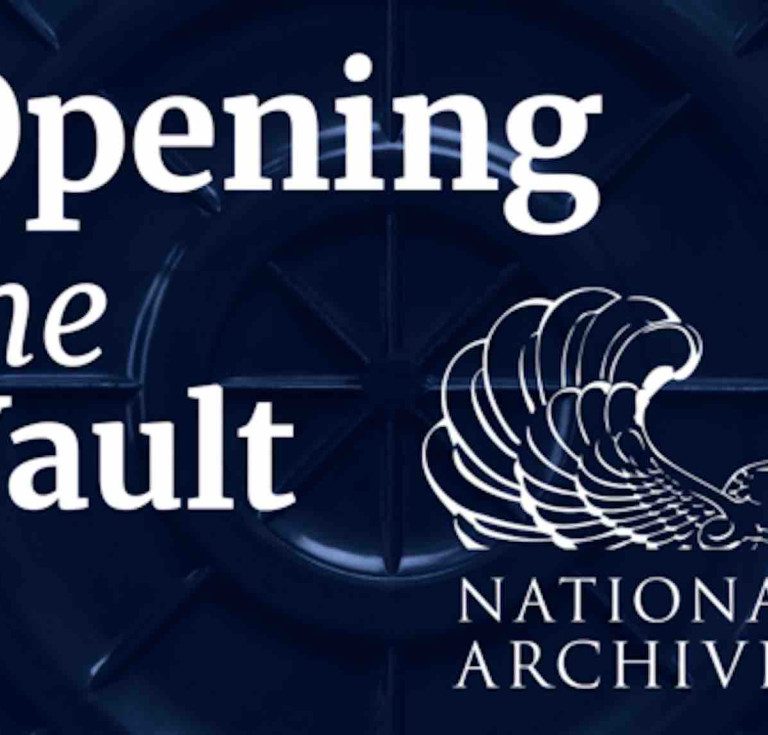 The Opening the Vault exhibition logo